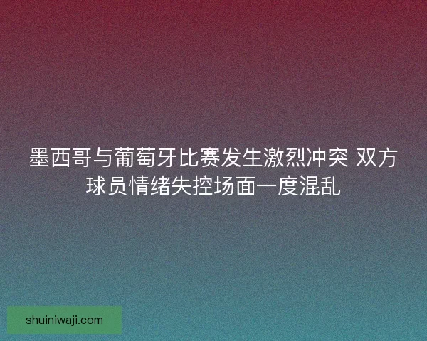 墨西哥与葡萄牙比赛发生激烈冲突 双方球员情绪失控场面一度混乱